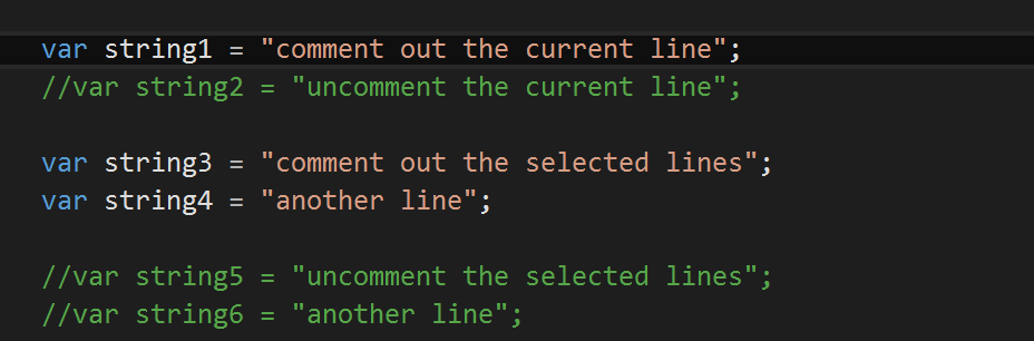 comment uncomment selection gif